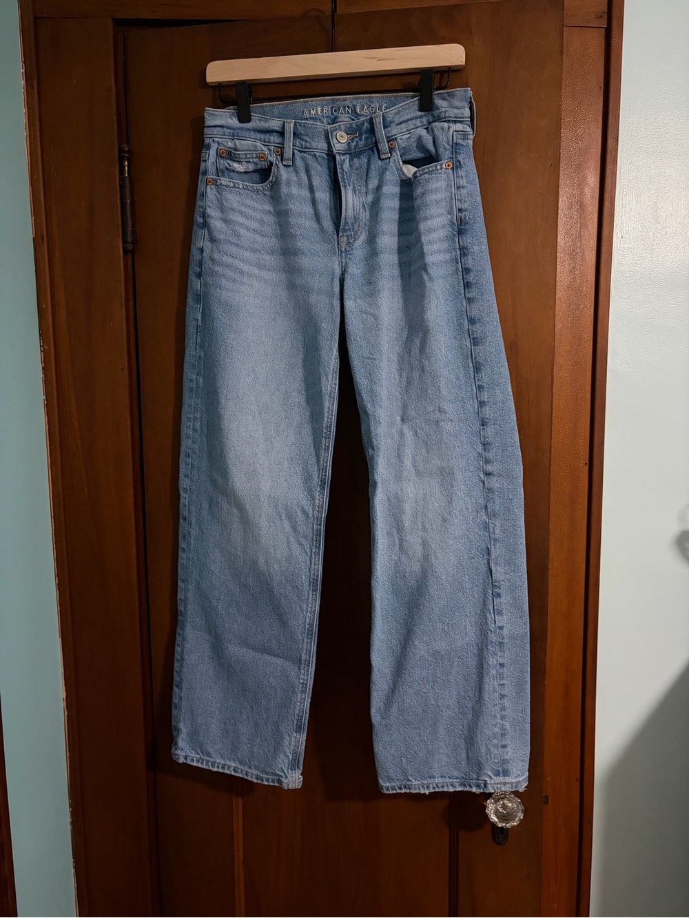 American Eagle Outfitters Light Blue Wide Leg Women’s Jeans